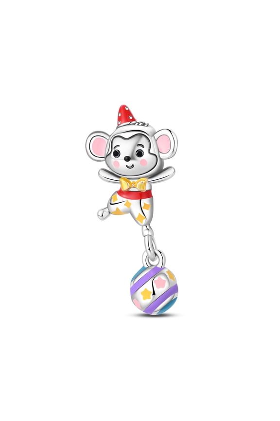 Charms for Women Bracelet Unicorn Princess Clown Ferris Wheel Pendant,Circus monkey,Animal
