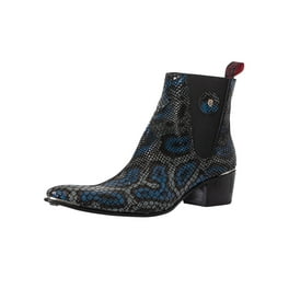 Jeffery West Zip Up Leather Chelsea Boots, Brown - Walmart.com Jeffery West Zip Up Leather Chelsea Boots, Brown - Walmart.com