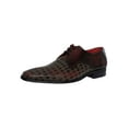 thumbnail image 1 of Jeffery West Derby Leather Shoes, Red, 1 of 9