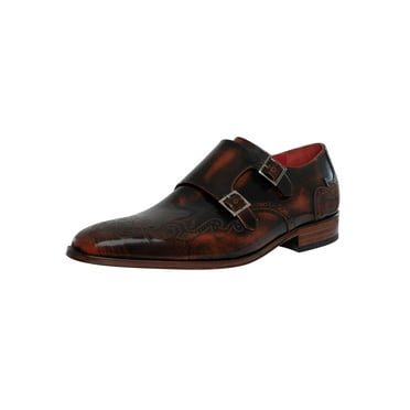 Jeffery West Monk Leather Shoes, Brown