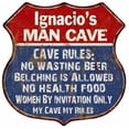 thumbnail image 1 of Jeffery's Man Cave Rules Sign Shield Metal Gift 211110023413, 1 of 1
