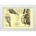thumbnail image 1 of Jefferys 14x11 White Modern Wood Framed Museum Art Print Titled - Caribbean Attack Plan Fort Louis Fort George, 1 of 4