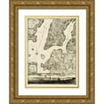 thumbnail image 1 of Jefferys 14x18 Gold Ornate Wood Framed with Double Matting Museum Art Print Titled - New York New York Landowner - Jefferys 1776, 1 of 4