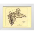 thumbnail image 1 of Jefferys 18x14 White Modern Wood Framed Museum Art Print Titled - Caribbean Guadeloupe - Jefferys 1775, 1 of 4