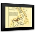 thumbnail image 1 of Jefferys 24x19 Black Modern Framed Museum Art Print Titled - Fort Penobscot New England Battle - Jefferys 1779, 1 of 5