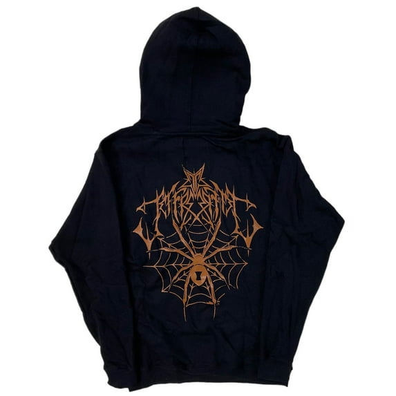 Jeffree Star Men's Exclusive Halloween Black Widow Spider Hoodie Sweatshirt (Medium, Black)