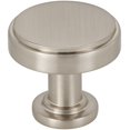 thumbnail image 1 of Jeffrey Alexander 171 Richard 1-1/4" Small Flat Round Contemporary Cabinet Knob / Drawer, 1 of 7