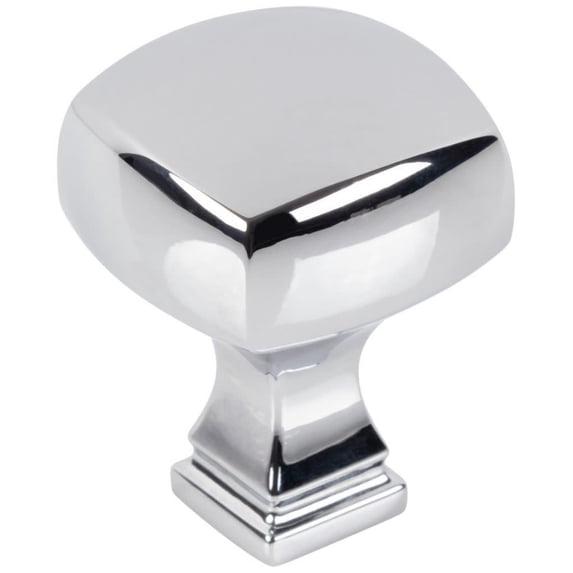 Jeffrey Alexander 278 Audrey 1-1/8" Elegant Soft Square Cabinet Knob / Drawer Knob -