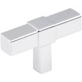 thumbnail image 1 of Jeffrey Alexander 293T Zane 2" Square T Bar Cabinet Knob / Drawer Knob - Chrome, 1 of 7