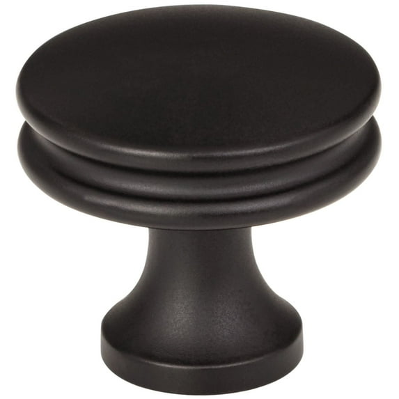 Jeffrey Alexander 445 Marie 1-1/4" Round Concave Edge Flat Mushroom Cabinet Knob / Drawer