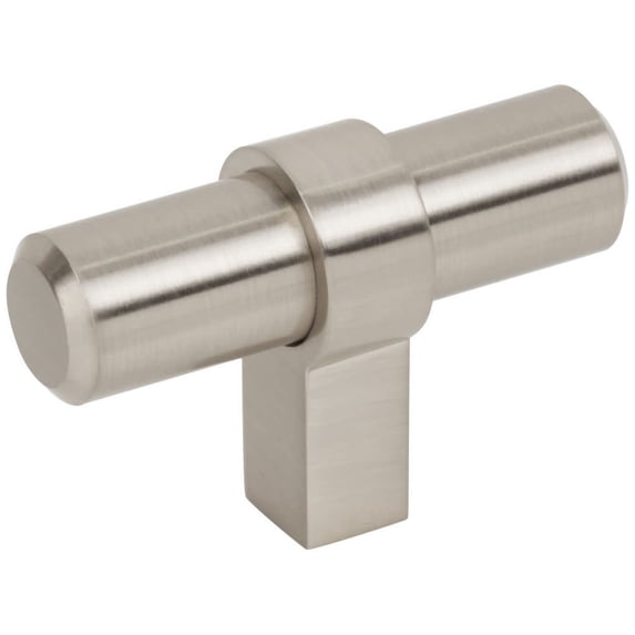 Jeffrey Alexander 51 Key Grande 2" Modern Industrial "T" Pipe Bar Cabinet Knob / Drawer