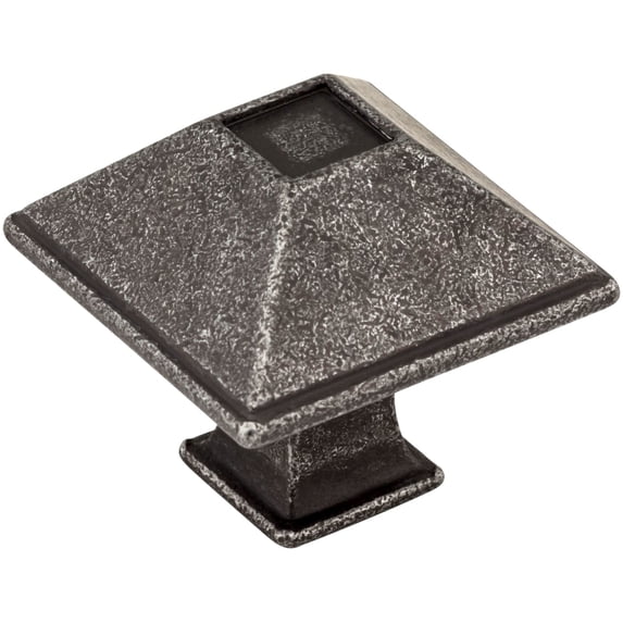 Jeffrey Alexander 602S Tahoe 1-1/4" Square Pyramid Rustic Cabinet Knob / Drawer Knob -
