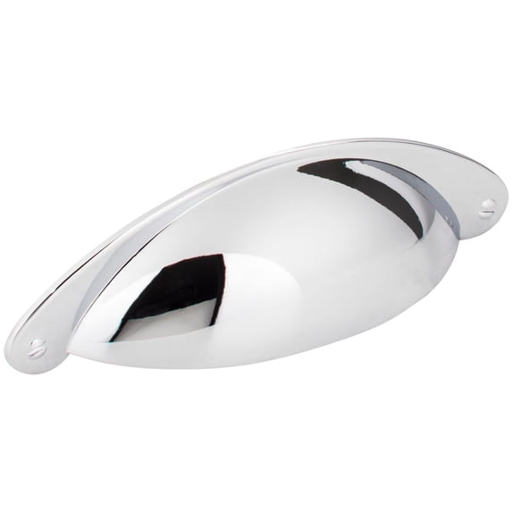 Jeffrey Alexander Lyon Cabinet Cup Pull 3" C/C - Polished Chrome 8233PC