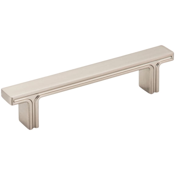 Jeffrey Alexander 867-96 Anwick 3-3/4" Center To Center Modern Flat Square Cabinet Bar
