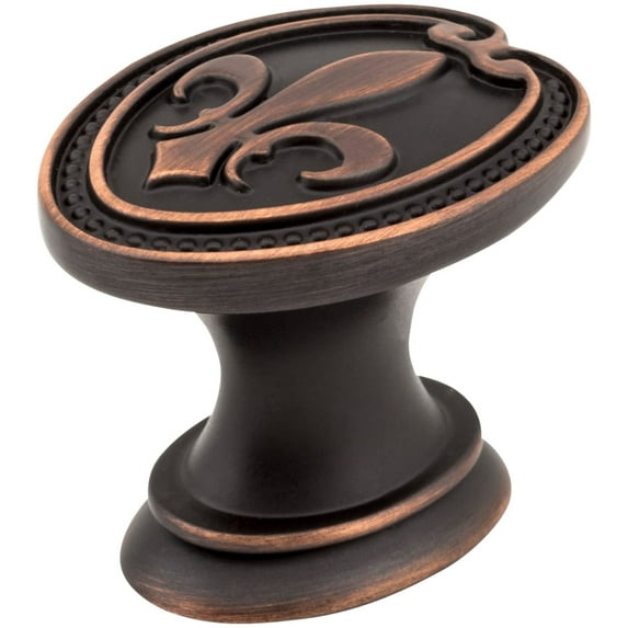 Jeffrey Alexander Bienville 1-5/16 Inch Diameter Dark Brushed Antique Copper Cabinet Knob 959-DBAC