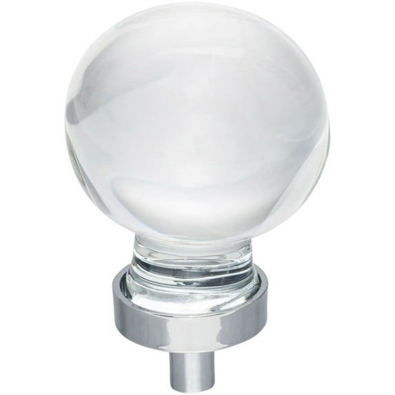Jeffrey Alexander G130l Harlow 1-3/8" Vintage Glam Sphere Glass Ball Cabinet Knob / Drawer