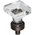 thumbnail image 1 of Jeffrey Alexander G140 Harlow 1" Square Vintage Glam Glass Cabinet Knob / Drawer Knob -, 1 of 7