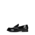 thumbnail image 1 of Jeffrey Campbell Colleague Black Leather Round Toe Slip On Fashion Flats Loafers (Black, 8), 1 of 4