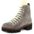 thumbnail image 1 of Jeffrey Campbell Culvert Taupe Suede Lace-up Hiker Fur Lined Cozy Combat Boots (TAUPE SUEDE IVORY, 9), 1 of 4