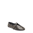 thumbnail image 1 of Jeffrey Campbell Holed Black Gold Silver Fashion Slip On Flat Mary Jane Flat Shoes, 1 of 3