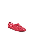 thumbnail image 1 of Jeffrey Campbell Jellz Red Matte Fashion Slip On Rounded Toe Holed Flat Shoes (Red Matte, 6), 1 of 4