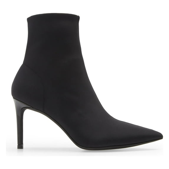 Jeffrey Campbell Nixie Black Neoprene Stiletto Heel Pointed Toe Fashion Boots (Black Neoprene, 9)