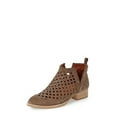 thumbnail image 1 of Jeffrey Campbell Taggart Suede Cutout Taupe Cut Out Pointed Western Booties (Taupe Suede, 11), 1 of 4