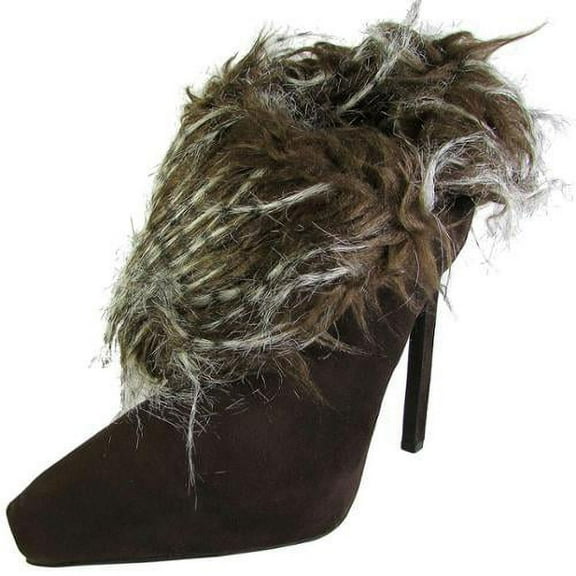 Jeffrey Campbell Womens Berigan Heeled Bootie Shoe, Brown Suede Combo, US 11