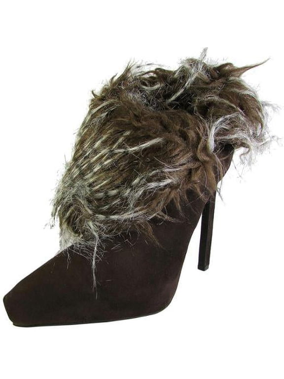 Womens Berigan Heeled Bootie Shoe, Brown Suede Combo, US 11