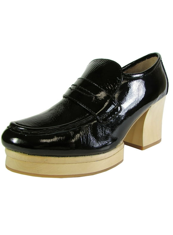 Jeffrey Campbell Womens Cyrah Platform Pump Shoe, Black Crinkle Patent, US 5