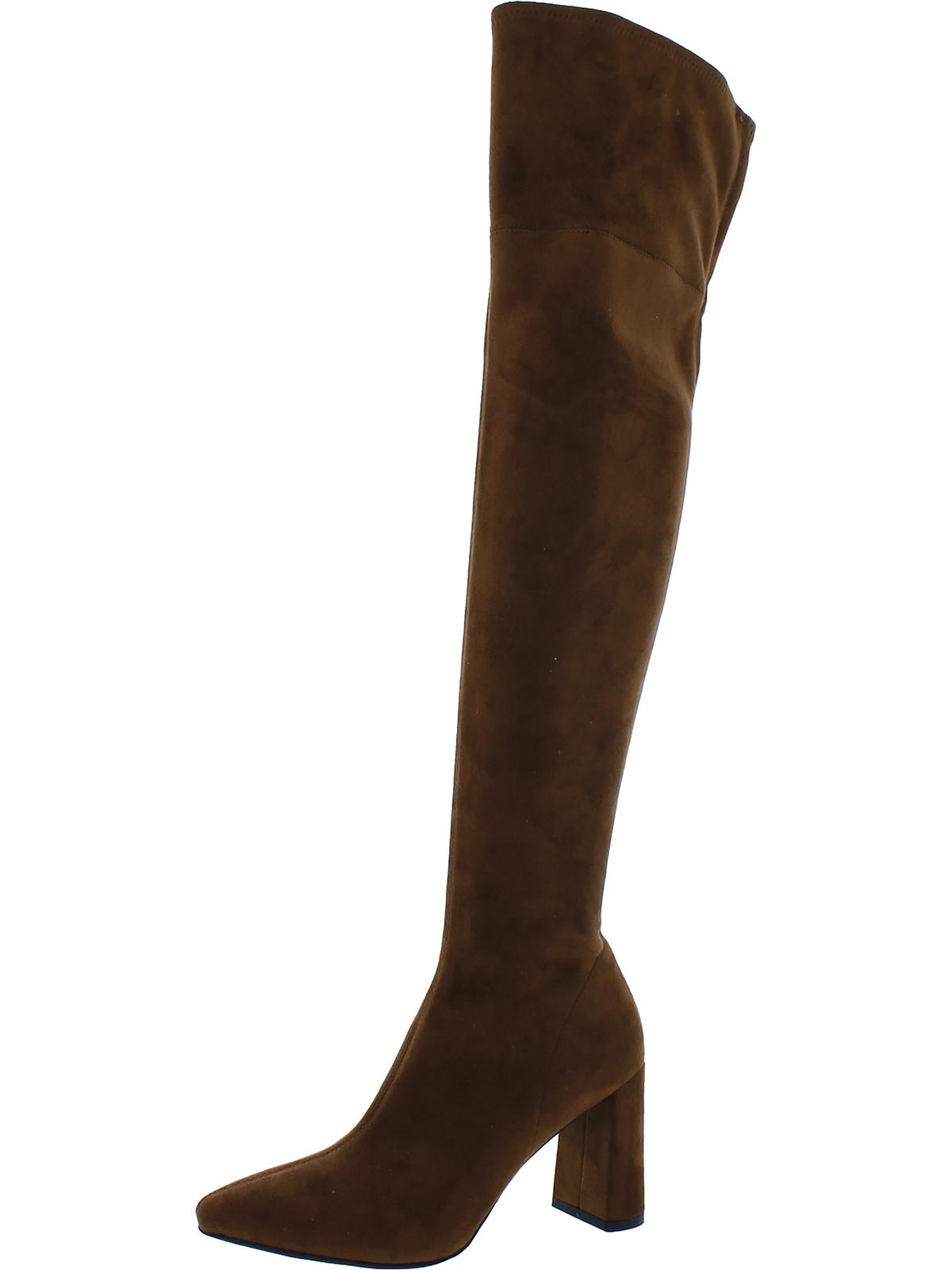 Womens Parisah 2 Faux Suede Pointed Toe Over-The-Knee Boots