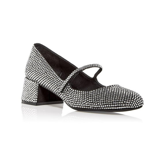 Jeffrey Campbell Womens Regal Faux Suede Block Heel Pumps