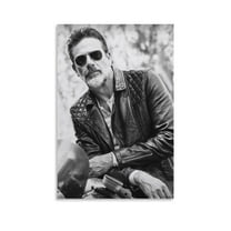 Jeffrey Dean Morgan Canvas Poster Room Aesthetic Poster Print Art Wall Painting Canvas Posters Gifts Modern Bedroom Decor 12x18inch(30x45cm)