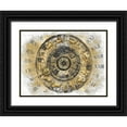 thumbnail image 1 of Jeffries, Oliver 14x12 Black Ornate Wood Framed with Double Matting Museum Art Print Titled - Zodiac Calendar I, 1 of 4