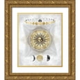 thumbnail image 1 of Jeffries, Oliver 26x31 Gold Ornate Wood Framed with Double Matting Museum Art Print Titled - Zodiac Sun I, 1 of 4