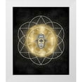 thumbnail image 1 of Jeffries, Oliver 26x31 White Modern Wood Framed Museum Art Print Titled - Hamsa Hand with Zodiac Signs, 1 of 4