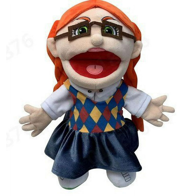 Jeffy Plush Puppet Toy, Fun Soft Prank Show Hand Puppet with