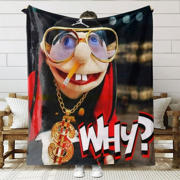 Jeffy SML the Rapper Throw Blanket Gifts for Fans Lover Girls Boys Women Present Hoodie Him Bed 50"x60"