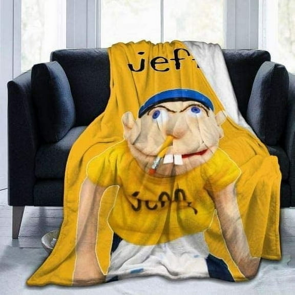 Jeffy Style-57 Ultra-Soft Micro Warm Fuzzy Fleece Blanket Throw Gift Decoration For Home Car Camp Office 60"x50"