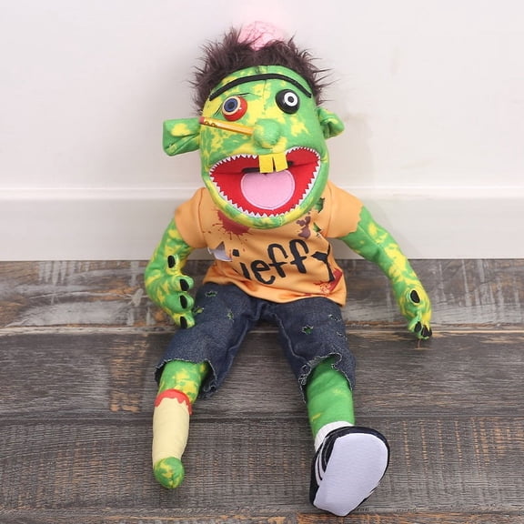 Jefy Puppets - 21.6 Inch Zombie Jefy Hand Puppets Plush Toy - Soft Stuffed Animal Puppets Plush for Kids and Fans