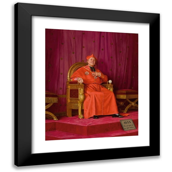 Jehan Georges Vibert 12x14 Black Modern Framed Museum Art Print Titled - If I was King