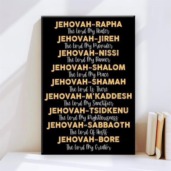 Jehovah Names Of God Poster