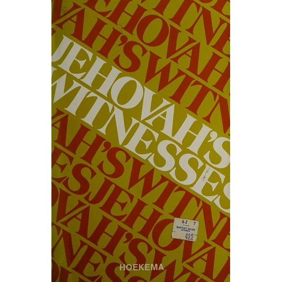 Pre-Owned Jehovah's Witnesses (Paperback) 0802814891 9780802814890