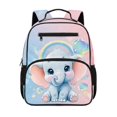 thumbnail image 1 of Jeiento 13.5 Inch Durable Toddler Bookbag, Elephant Preschool School Bag with Large Capacity, Adjustable Straps Backpack for Boys Girls Kindergarten Travel, 1 of 7