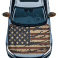 thumbnail image 1 of Jeiento 3PCS Car Hood Cover Set with Side View Mirror Cover Vintage Vehicles Decorate Accessories American Flag Auto Rearview Protection Cover for Most Sedans Great Gifts Men, 1 of 7