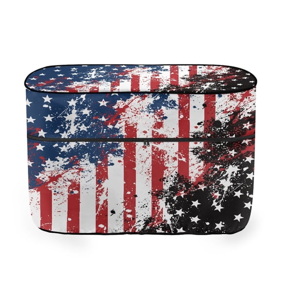 Jeiento American Flag RV Propane Tank Cover Fits for Double 20lb Propane Tank Cover for Camper Trailer 4Th of July RV Camper Propane Tank Cover,Easy to Install and Storage