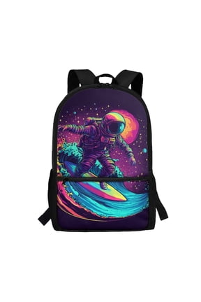 Astronaut Bookbag for Boys 5th Grade Elementary School Bags School Backpack Rucksack for Preschool Kindergarten Outer Space Galaxy Sky Kids Back Packs Large Capacity Daypack Satchel
