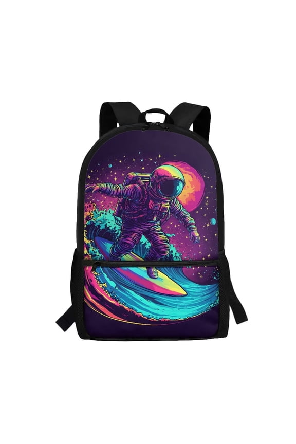 Astronaut Bookbag for Boys 5th Grade Elementary School Bags School Backpack Rucksack for Preschool Kindergarten Outer Space Galaxy Sky Kids Back Packs Large Capacity Daypack Satchel