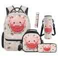 thumbnail image 1 of Jeiento Axolotl Backpack Set for 9-12 Years Old 5 Pcs Cartoon 17 Inch Lightweight Bookbag with Insulated Lunch Bag Pencil Case for Elementary School Gift for Daughter, 1 of 8