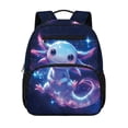 thumbnail image 1 of Jeiento Axolotl Toddler Backpack 13.5 Inch, Galaxy Sky Polyester Preschool Bag, Kids Backpack for Kids Outdoor Adventure Activities, 1 of 7